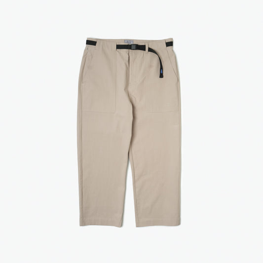 Cropped Pants / Cotton - Cement