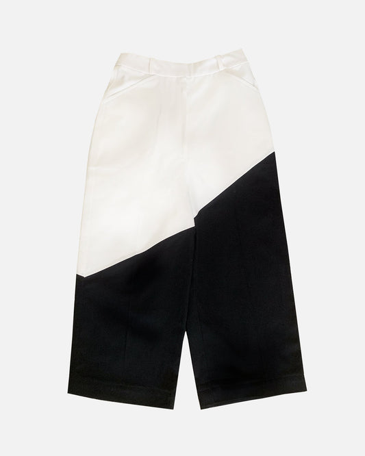 Bicolour Pants (White/Black)