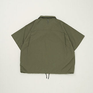 Half Snap Pullover Shirt - Olive Brown