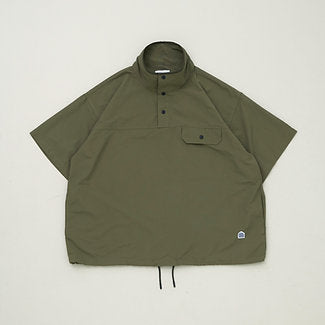 Half Snap Pullover Shirt - Olive Brown