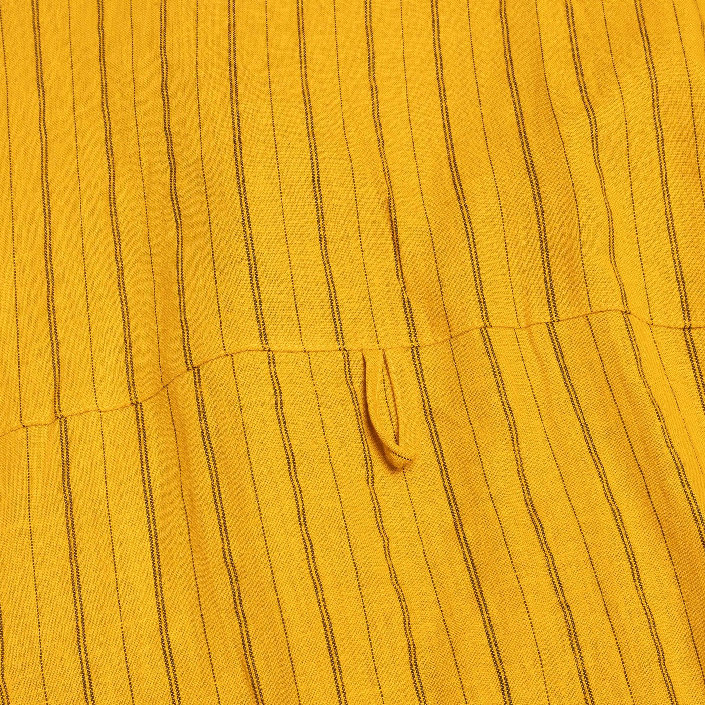 Spread Collar Shirt / Cotton Rayon Stripe - Yellow